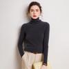 Women's 100% Pure Cashmere High Neck Seamless Turtleneck Sweater - Slim Fit Autumn Winter Knitwear