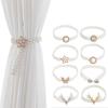 2 шт., эластичные растягивающиеся зажимы для штор с жемчугом лося, декор, держатели для штор, пряжка на спине для украшения дома, аксессуары, современные