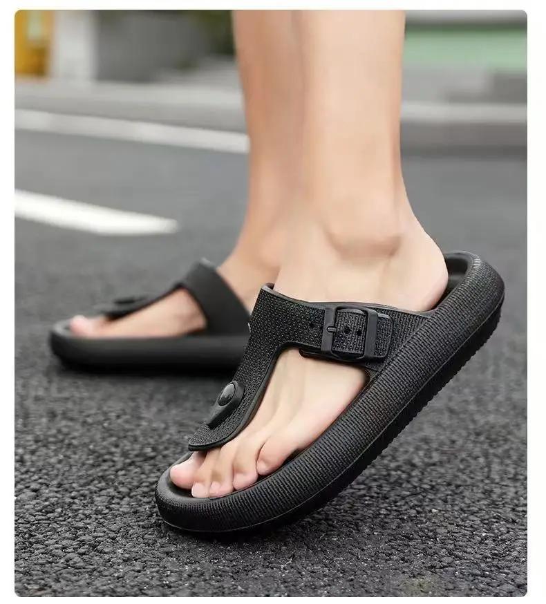 Женские шлепанцы пара 2025 лето новые домашние удобные пляжные модные сандалии