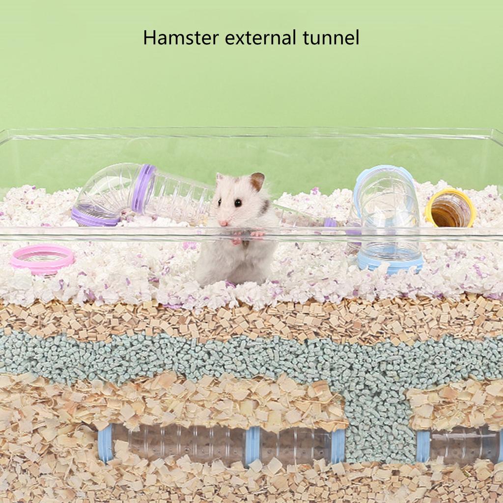 Игрушка-трек для грызунов-хомяков, туннель для упражнений для домашних животных, самодельная игрушка для хорьков, морских свинок и хомяков