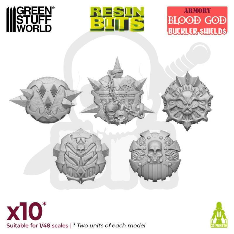 Gstu526812 3D Printed Armory Blood God Bucklers