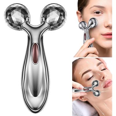 3D-массажер для лица - ролик для похудения тела Ролик для лица с вращением на 360° для подтяжки лица, придания ему формы, упругости, против морщин, расслабления мышц