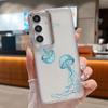 Чехол для телефона с медузами и морскими звездами для Samsung Galaxy S26 S25 S24 S23 Ultra S24 S25 FE A17 A57 A56 A16 A55 A37 A36 5G Прозрачный ТПУ чехол