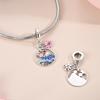925 Silver Charm Beads Kimono Mount Fuji Paper Cranes Pendant For Women DIY Bracelet Gift Handmade Jewelry
