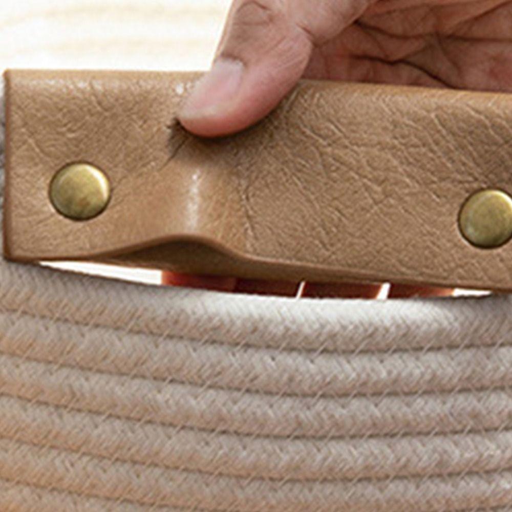 Desk Organizer for Nursery Laundry Woven Storage Basket Storage Basket Cotton Rope Storage Baskets