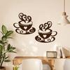 Coffee Cup Creative Wall Sticker Bedroom Living Room Restaurant Cafe Background Decorative Wall Sticker