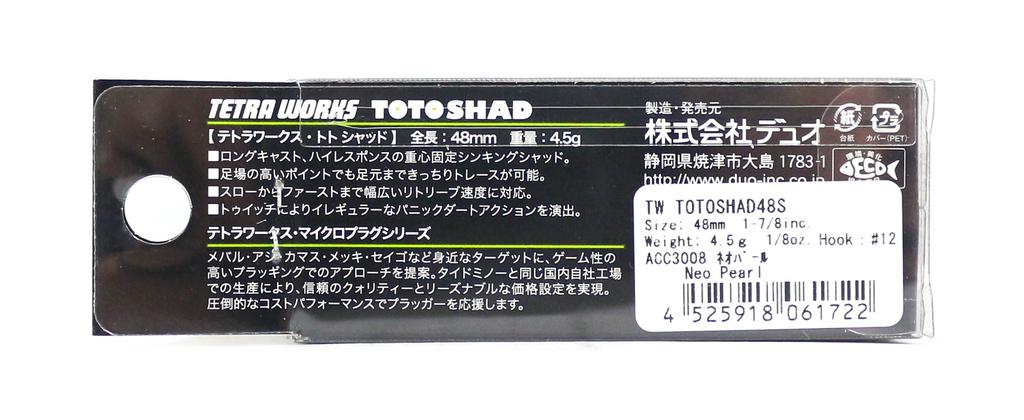 DUO Tetra Works Toto Shad 48 Mm Sinking Lure AHA0011 (1173)