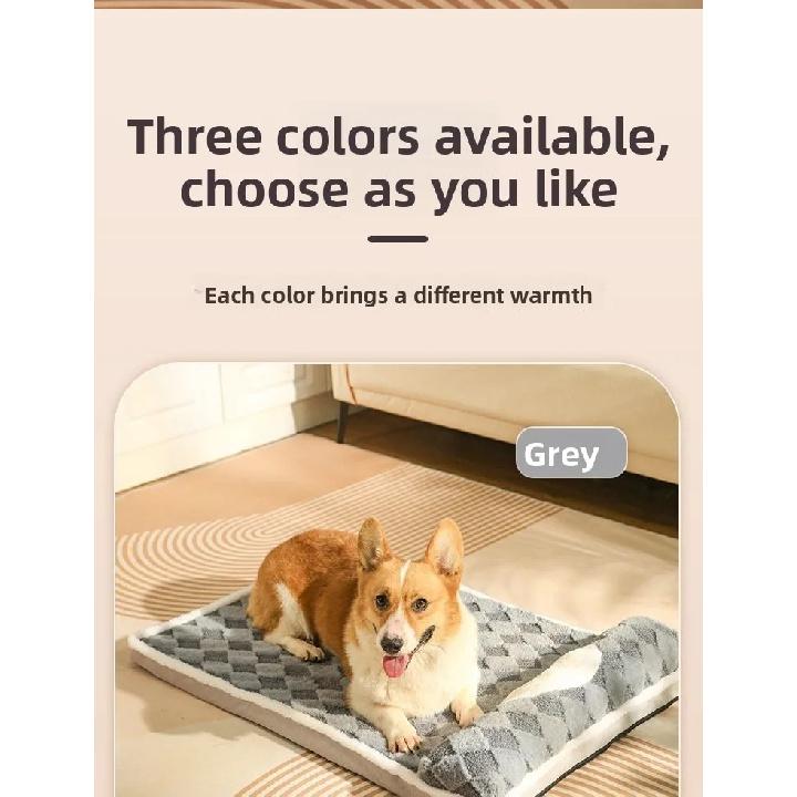 Sleeping Dog Mat Winter Warm Removable Washable Kennel Mattress Pet Supplies Large Dog Dog Bed
