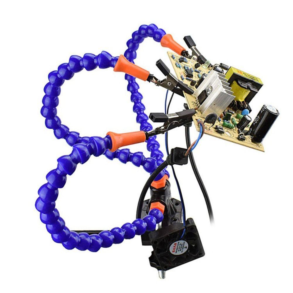 3/4/5 Arms Soldering Table Clip Black/Blue Soldering Stand Compact Soldering Helping Hand Tool