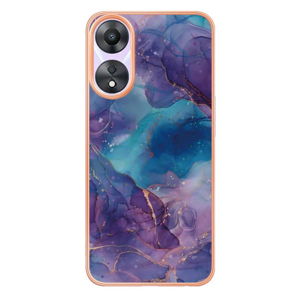 Luxury Gold Plating Marble Painting Pattern Bumper Phone Case For iPhone 15 14 Pro Samsung Xiaomi Honor Oppo Google Moto IMD Soft TPU Back Cover Shell