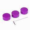 Guitar Effect Cap Effector Foot Switch Hat Fixed with 3 Screws Wrench Included 3PCS/Set (Purple)