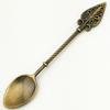 Jam Spoon Heat Resistant Hollow Out Multifunctional No Odor Comfortable Grip Dinning Vintage Flower Carving