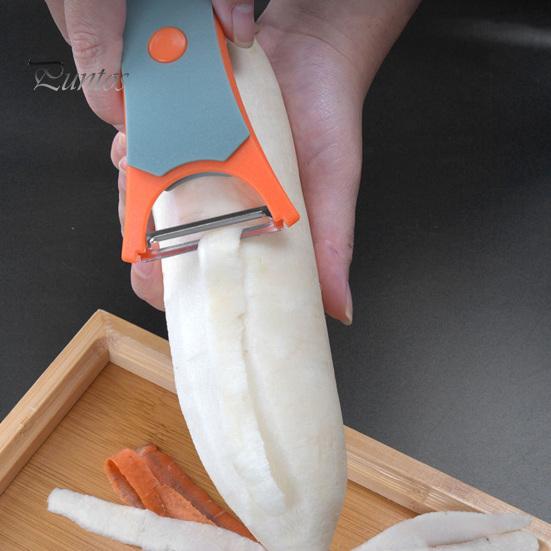 Fruit Peeler 2-in-1 Multifunctional Kitchen Grater for Fruits Vegetables Double Head Vegetable Potato Peeler Efficient Tools for Kitchen
