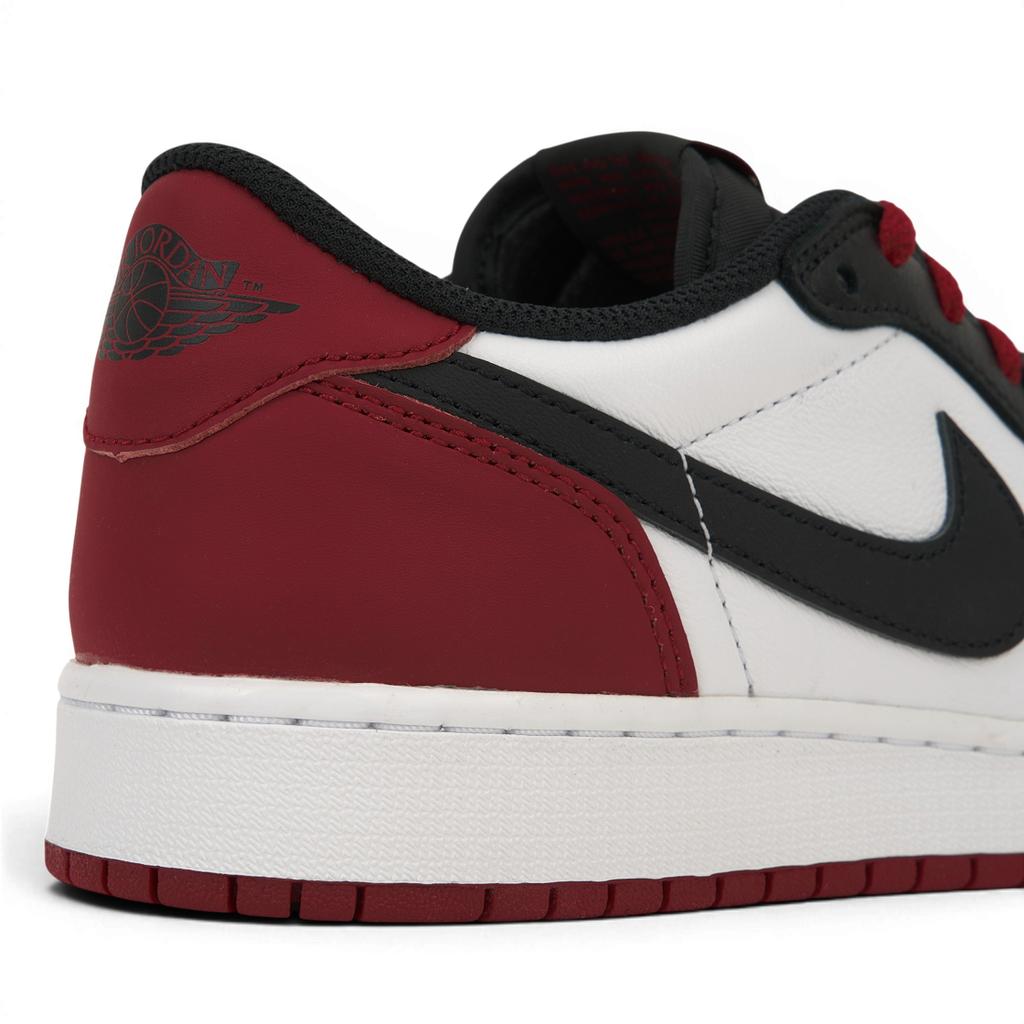 Детские кроссовки Air Jordan 1 Retro Low OG GS Black Toe White Varsity-Red CZ0858-106