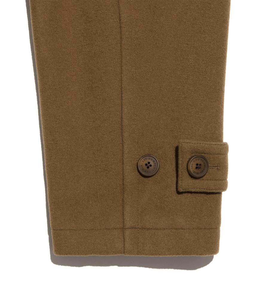 Lee Wool Blend Long Duffle Coat Camel