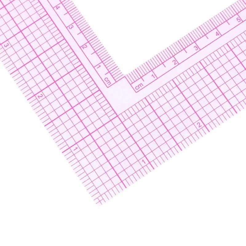 Линейка для маркировки одежды L-образная корректорская линейка с масштабом 90 градусов Линейка двора для одежды Специальная линейка