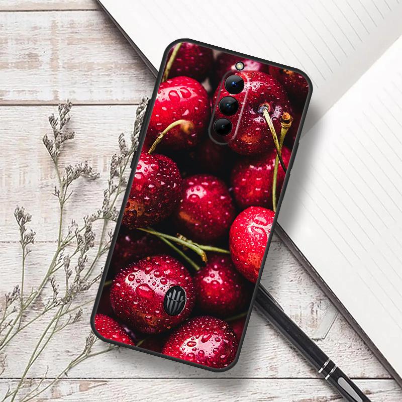 Летний чехол с красной вишней для ZTE Nubia Red Magic 11 10 9 8 8S 9S 10S Pro Plus 6 7 6S 7S Pro 5G 6R 10 Air Funda