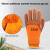 1 Pair Wear-resistant Work Gloves Elastic Waist Clasp Nylon Warm Unisex Gardening Mittens for Daily Use