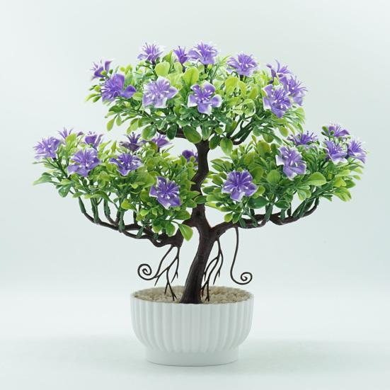 1шт искусственный цветок дерево бонсай в горшке домашний офис сад настольная вечеринка декор