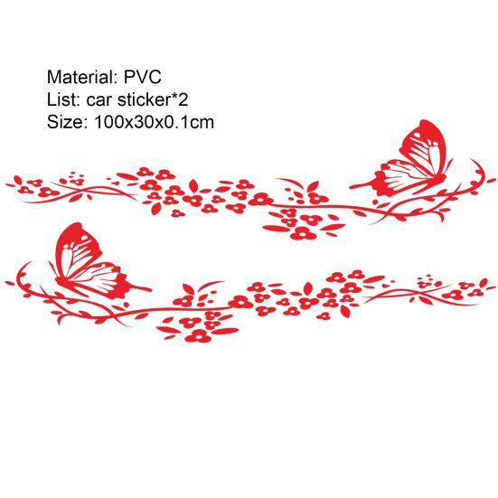 2 шт. изысканный узор автомобиля забавная наклейка внешний стиль декоративный без остатка деликатное качество изготовления
