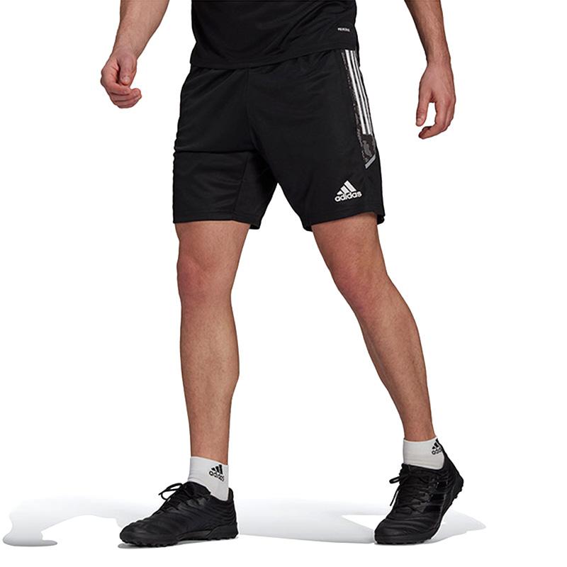 adidas Тренировочные шорты Con21 с боковыми вставками, мужские штаны, черные GE5419