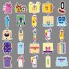 50 листов обучающих наклеек Numberblocks для телефонов и бутылок для воды