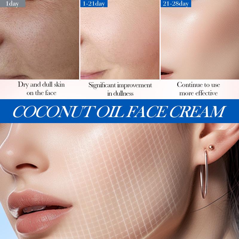 Крем и лосьон для лица с кокосовым маслом для мягкой и эластичной кожи - восстанавливающий увлажняющий крем