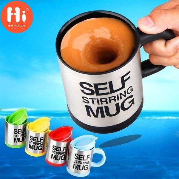 Hi Coffee Mug Self Stirring Quitter Travel Lazy Coffee Mixing Cup Home