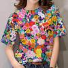 Футболки с короткими рукавами для женщин и девочек, сексуальная модная одежда с принтом, футболки больших размеров с принтом