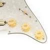 Musiclily SSS Strat Prewired Pickguard Alnico 5 Single Size Humbucker для электрогитары Strat 4P Aged White Pearl Pro-SE ST-DPHA