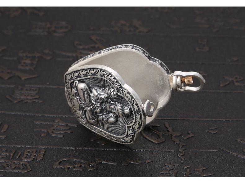 S925 Sterling Silver Zodiac Buddha & Guardian Deities Openable Pendant