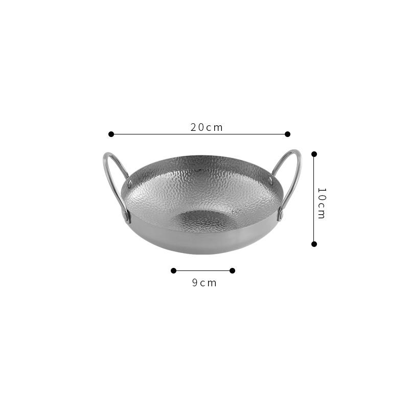 Глубокая золотая нержавеющая сталь Сухой Бар маленький горшок Бытовой Маленький Хот-пот Спиртовая плита Дорогая жаровня полосатый хот-пот