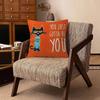 Cartoon PPete tthe CCat T  Decorative Pillowcase Square Pillowcase Home Office Decorative Cushion Cover