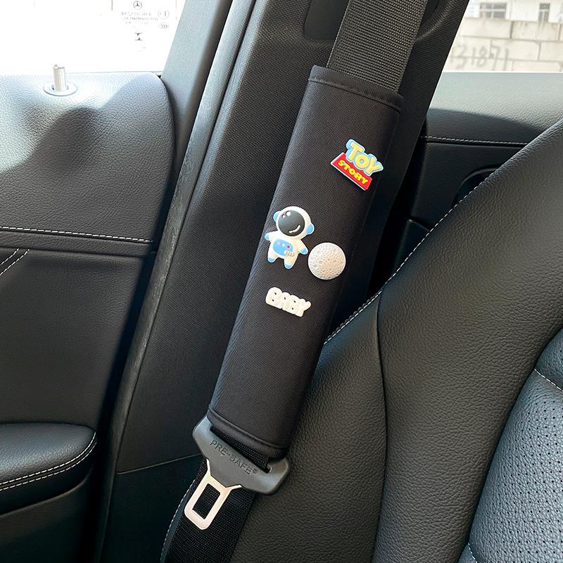 1Pcs Car Seat Belt Shoulder Cover Extended Cute Cartoon Car Safety Belt Protective Cover Car Interior Decoration