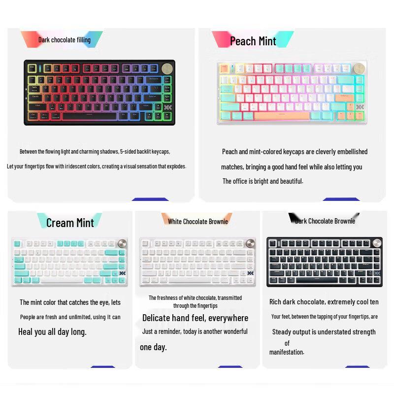 Lenovo Проводная механическая клавиатура XiaoXin K5 с возможностью горячей замены и кастомизации