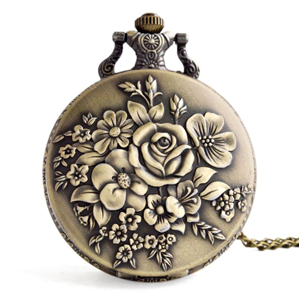 For Women Quartz Vintage Steampunk Pocket Pocket Watch Fob Watches