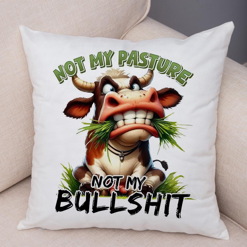 Smiling Monkey Pillowcase Double Print Do Not Disturb Sloth Cushion Cover Soft Plush Sassy Duck Pillowcase for Sofa Home Car