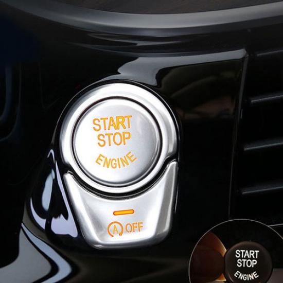 For BMW 5 Series G30 2017 2018 Car Start Stop Engine Push Off Button Trim Cover