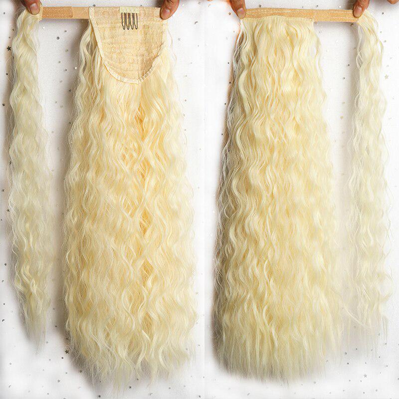 MERISIHAIR Женские длинные вьющиеся искусственные волосы на шнурке, наращивание хвоста, синтетические высокотемпературные волокна для наращивания волос