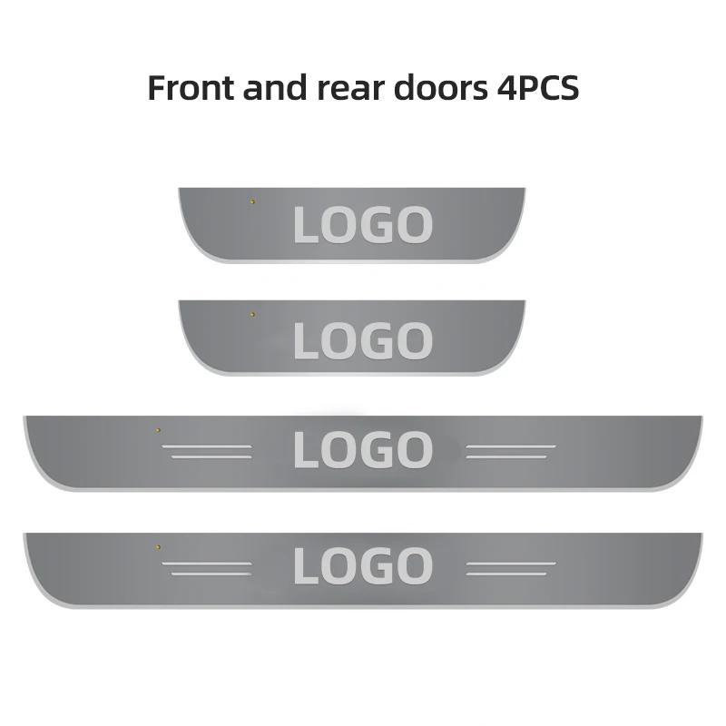 Custom Wireless LED Car Pedal Light Sill Pathway Welcome Scuff Light for SEAT Ibiza Leon Arona Ateca Arosa Exeo Tarraco