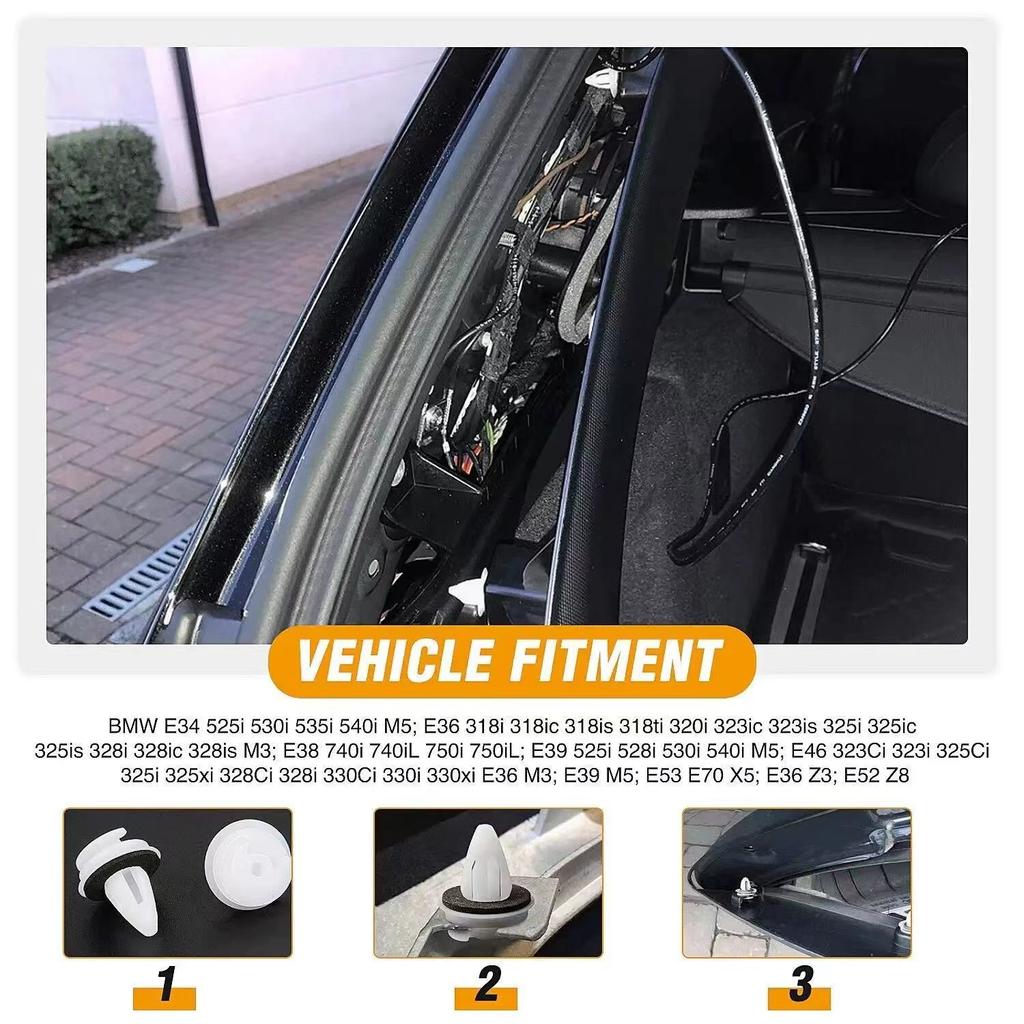 50 шт. автомобильный бампер крыло автомобильный крепеж клипса автомобильные общие аксессуары автомобильная внутренняя дверная панель карта отделка крепеж клипсы