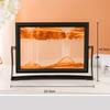 Creative Moving Sand Art Painting Square Glass 3D Deep Sea Sandscape Quicksand Hourglass Rotatable Flowing Sand Home Decor Gifts
