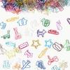Anopono Paper Paper and Household Goods Set of 150 Clips, Clips, Bookmarks, Wire, Colorful, Animal, Vegetable, Shapes,