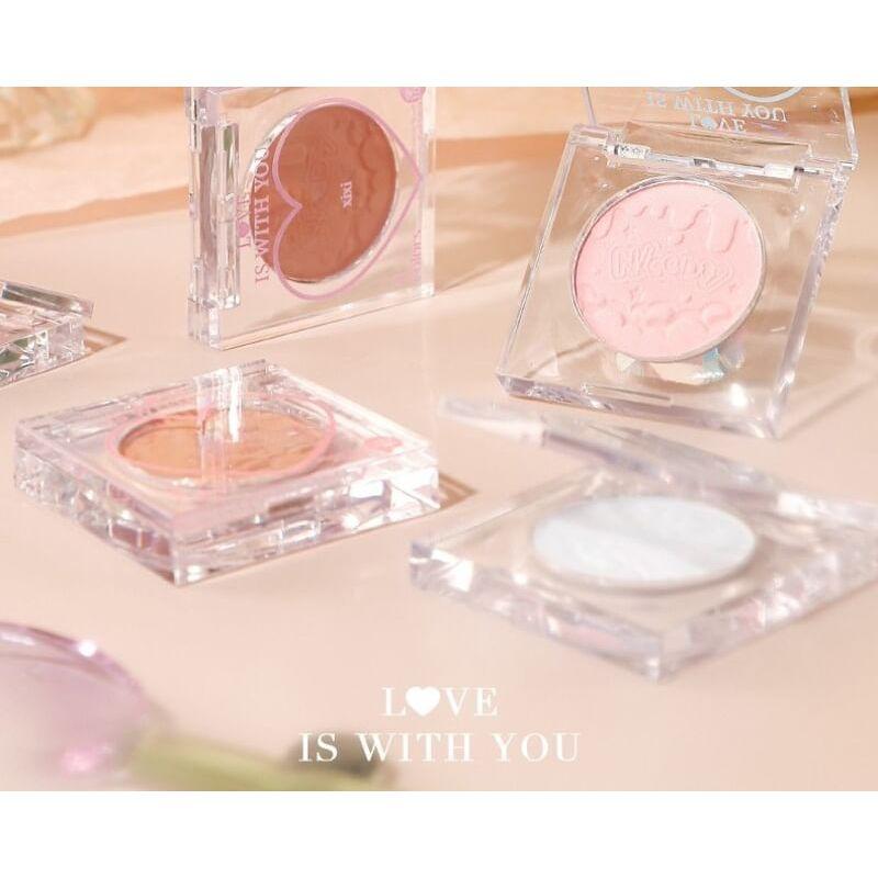 xixi - Peach Heart Monochrome Cheek Blusher - 1-3
