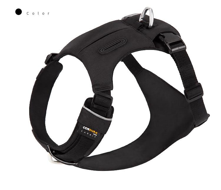 Шлейка для домашних животных Нейлоновая светоотражающая, не тянется Карман для собак Регулируемая, удобная, для управления, дрессировки, для прогулок, для щенков, аксессуары для собак