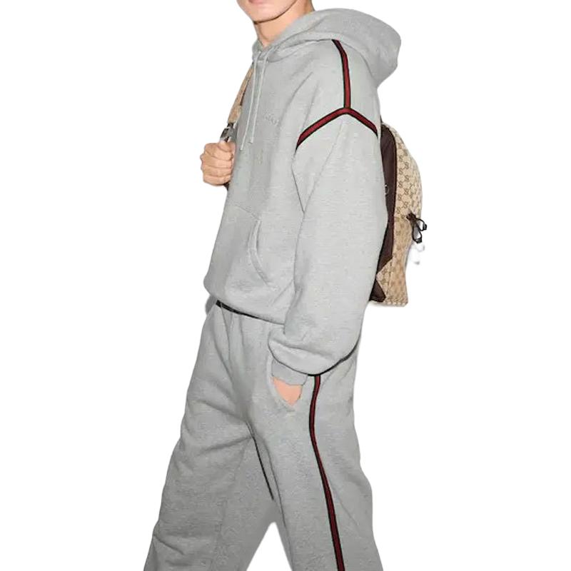 GUCCI Stripe Detailed Drawstring Hoodie 768444-XJG2X-1160