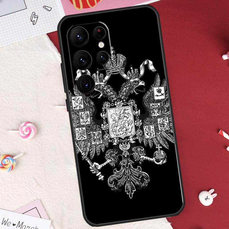 Russian Empire Coat of Arms Case For Samsung Galaxy S26 Ultra S23 S22 S21 S20 S24 S25 Ultra S10 Plus S25 FE Cover Shell