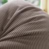 Square Corduroy Striped Throw Pillow Cover Japanese style Cushion Cover Sofa Pillowcase  Couch