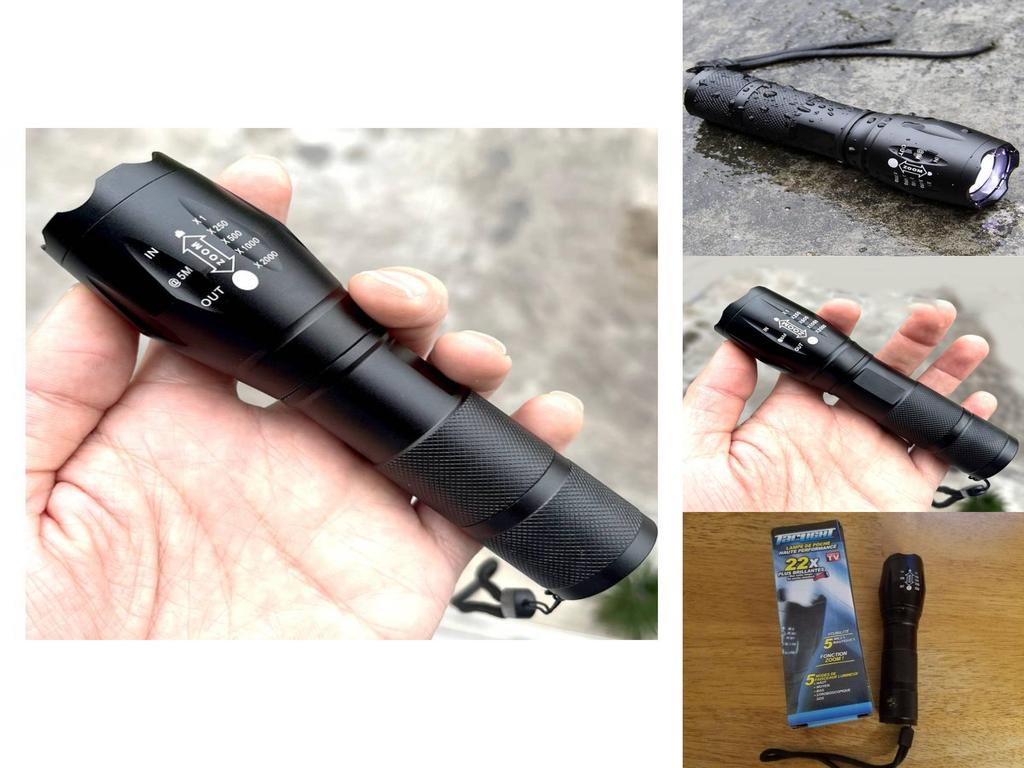 Scorpion Catcher Led Flashlight With Rechargeable Purple And White Light For Night Hunting