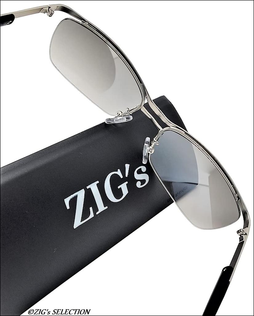 Можно использовать днем и ночью, матовый серебристый, полузеркальный, для улицы [ZIGs], ночь, 24-часовая защита, оправа, цвет, коричневый, солнцезащитные очки, мужские, повседневные,